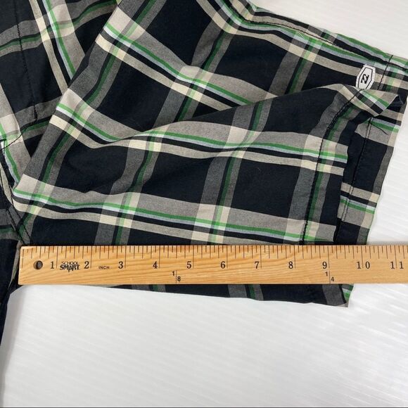 Billabong Women's Chino Shorts Plaid Casual Summer Mid Length Flat Front Size 28 - Picture 8 of 9